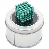 Куб из магнитных шариков 5 мм (бирюзовый), 125 элементов