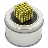 Куб из магнитных шариков 5 мм (оливковый), 125 элементов