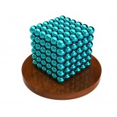 Куб из магнитных шариков 5 мм (бирюзовый), 216 элементов