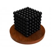 Куб из магнитных шариков 5 мм (чёрный), 216 элементов