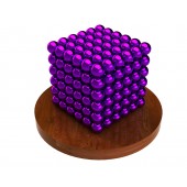 Куб из магнитных шариков 5 мм (фиолетовый), 216 элементов