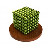 Куб из магнитных шариков 5 мм (оливковый), 216 элементов