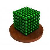 Куб из магнитных шариков 5 мм (зелёный), 216 элементов